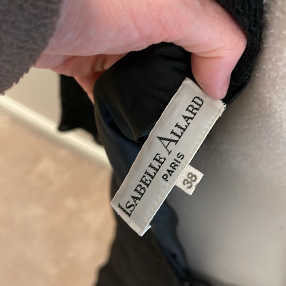 Isabelle Allard Elegant Black Long Sleeve Ruched Maxi Dress Size 38 - Picture 8 of 8